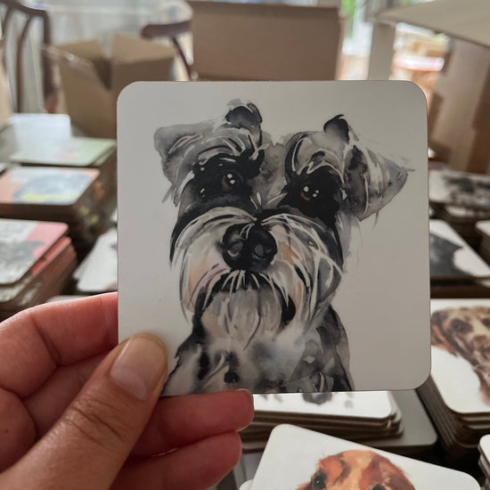 Schnauzer Coaster: A Delightful Tabletop Essential for Dog Lovers