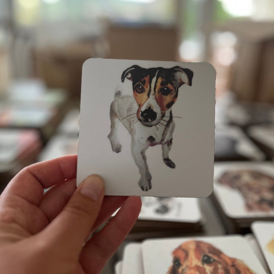 Jack Russell Terrier Coaster: A Delightful Tabletop Essential for Dog Lovers