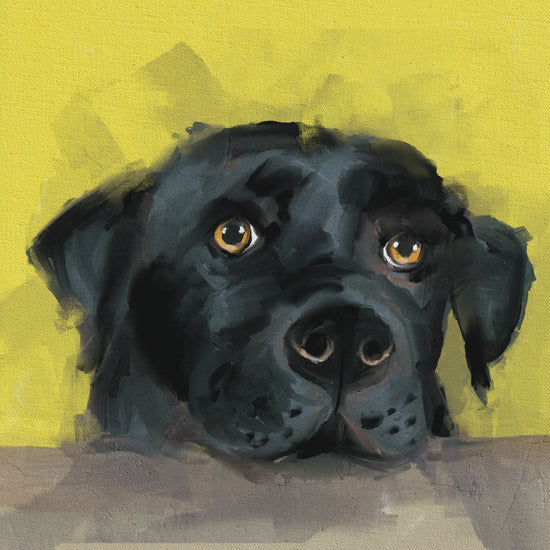 Hector - Black Labrador - Greeting Card