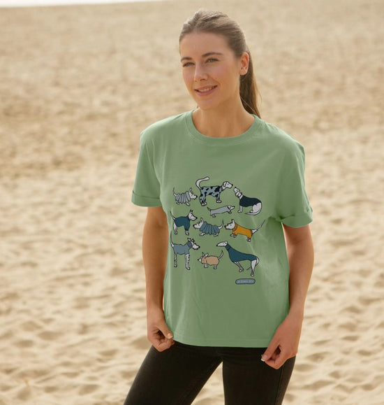 Womens relaxed fit T-Shirt - All Weather Dogs