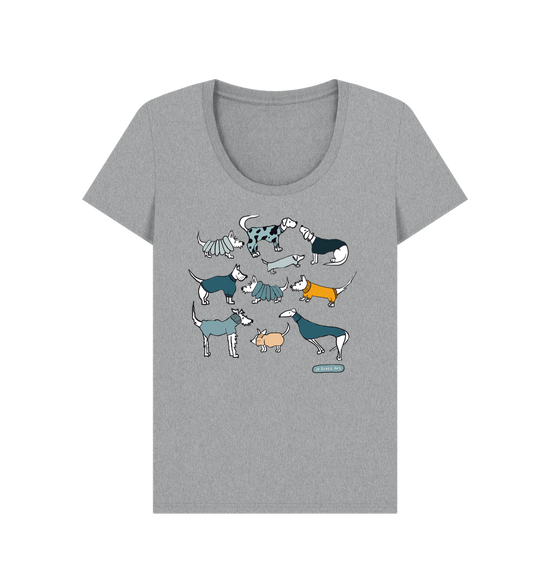 Athletic Grey Printed T-shirt