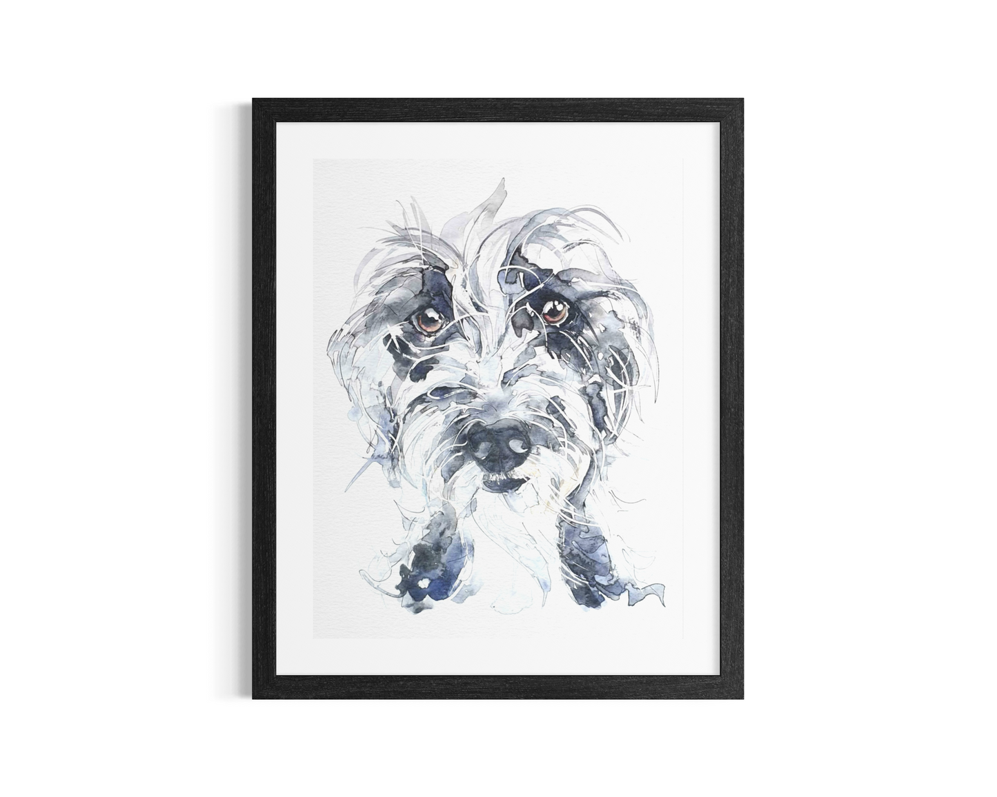 Wilf | Scruffy Lurcher | Original Watercolour Dog Painting