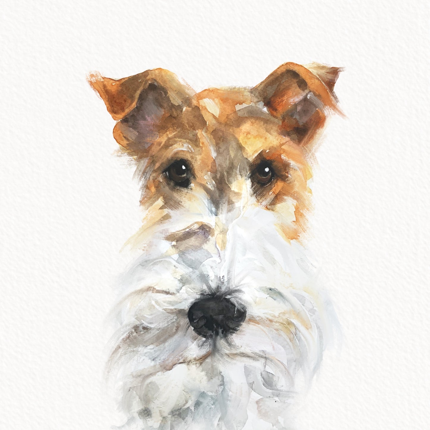 Fox Terrier Greeting Card  - Perfect for Birthdays, Special Occasions or Just Becausee