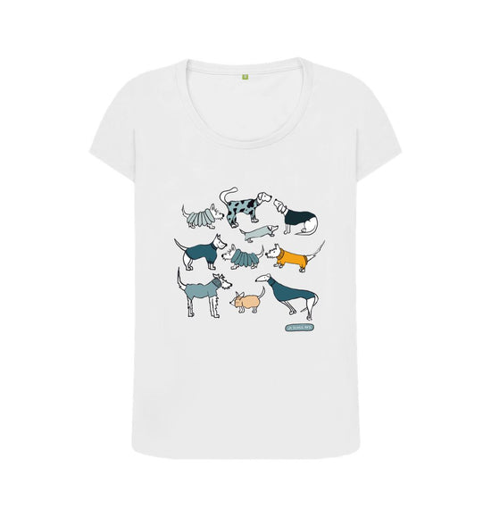 White All Weather Dogs Womens T-Shirt