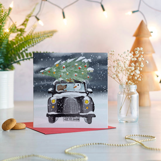 London Taxi Christmas Card