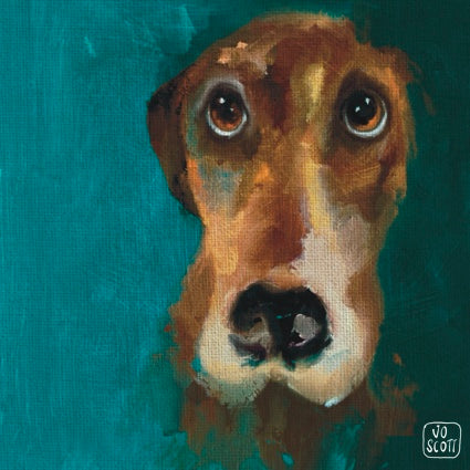 Charles | Lurcher | 30x30cm Print