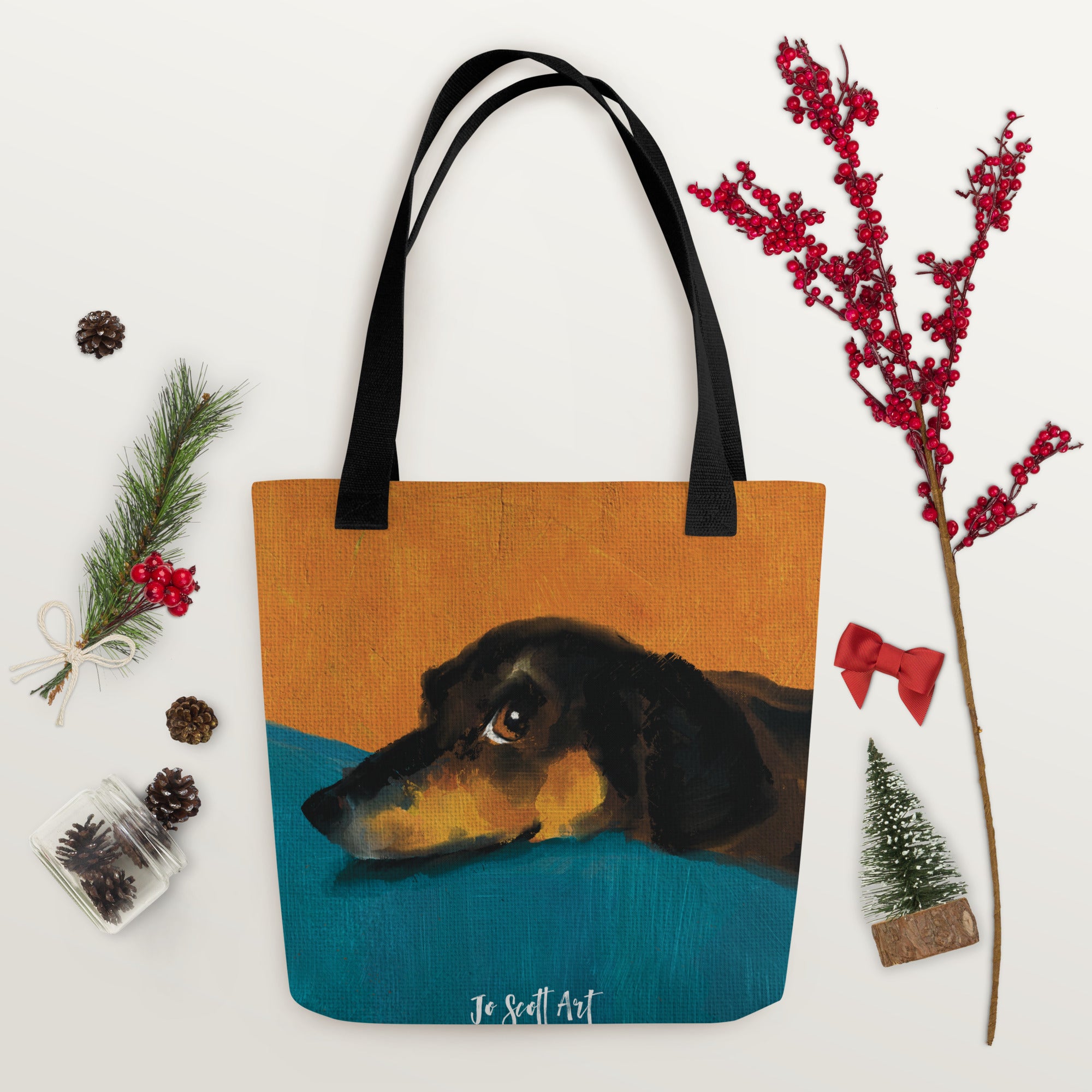 Dachshund Tote Bag - Tan Dachshund Tote Bag - Tan