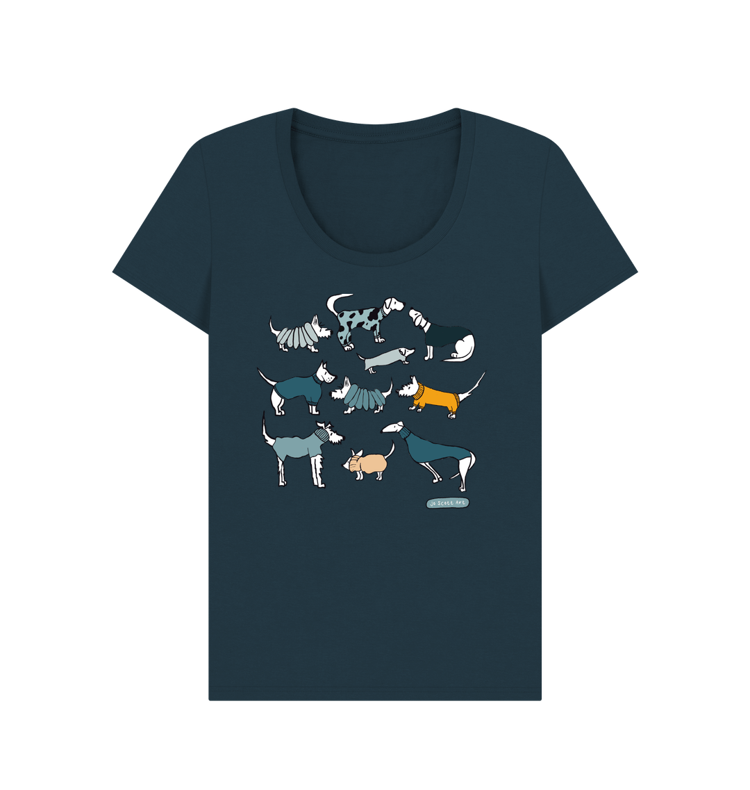 Denim Blue Printed T-shirt