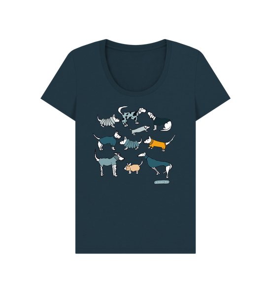 Denim Blue Printed T-shirt