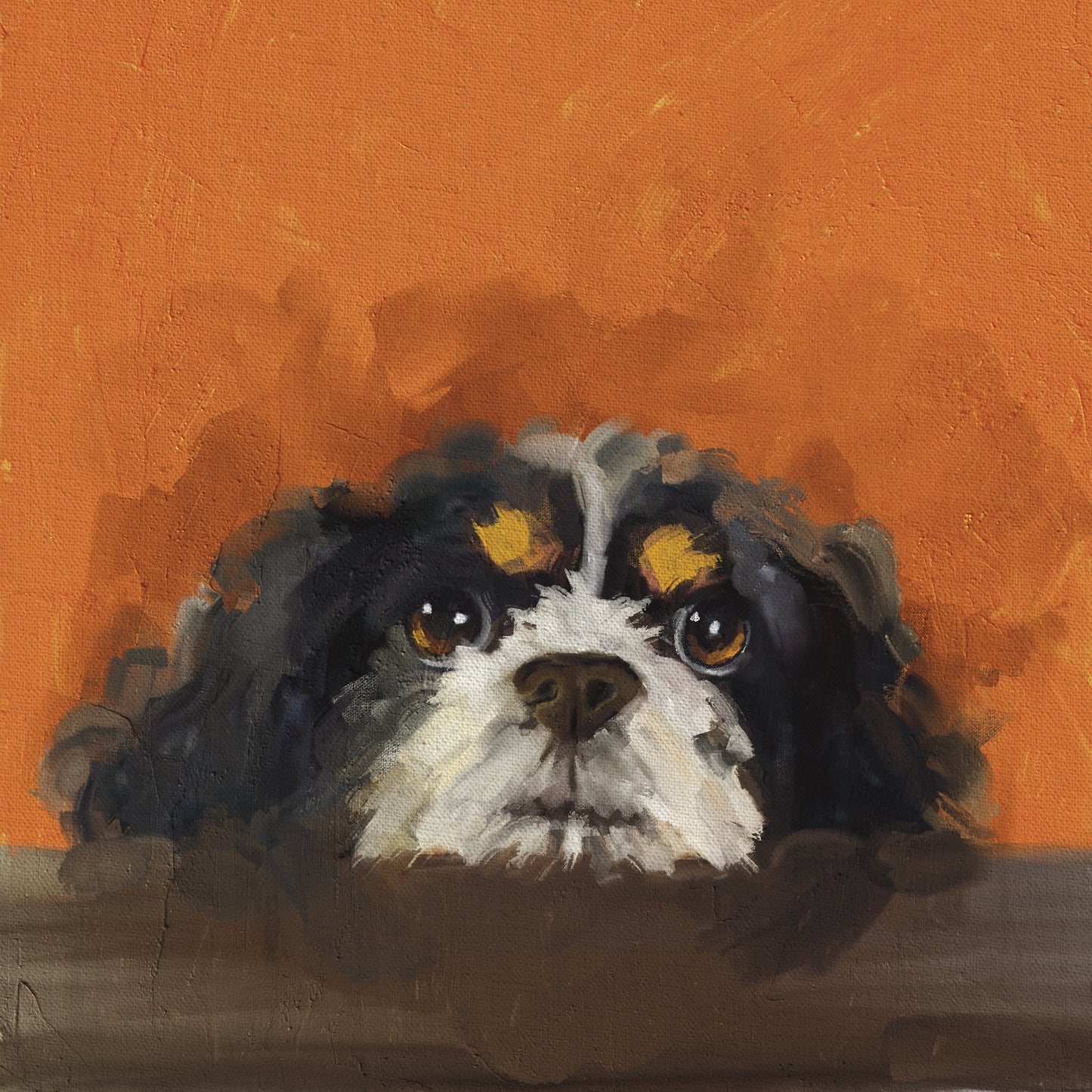 Archie | King Charles Spaniel | 30 x 30cm Print