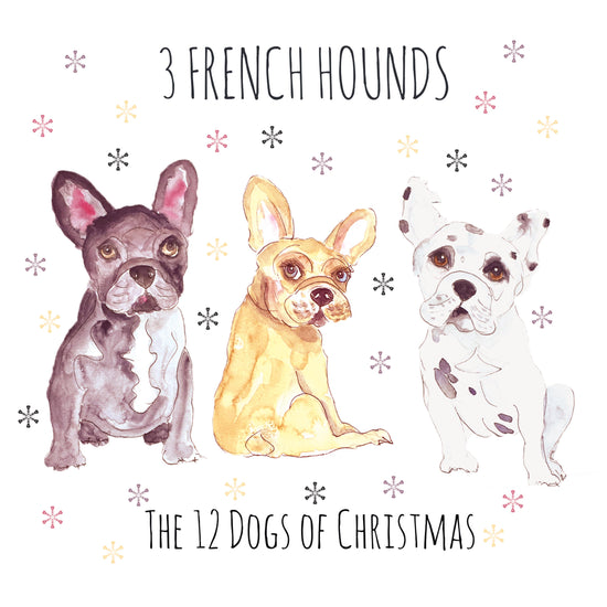 Load image into Gallery viewer, 3 French Hounds - Greeting Card
