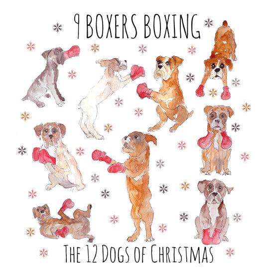 Load image into Gallery viewer, The 12 Dogs of Christmas - Card Box Set - 50% off!
