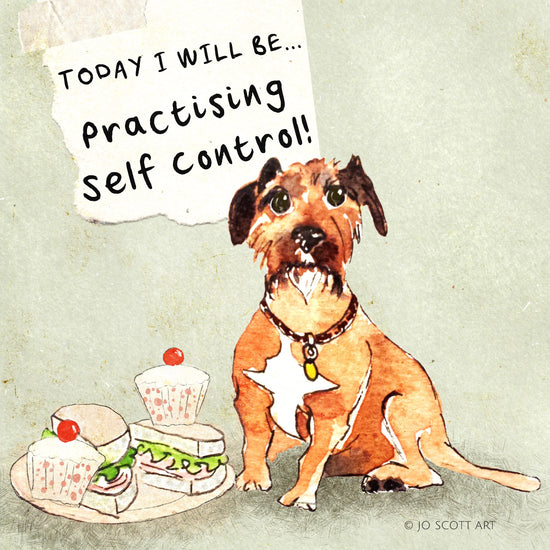 Today I will be... Practising Self Control - Greeting Card