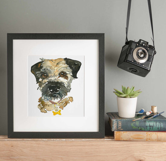 Load image into Gallery viewer, Framed Print: Border Terrier

