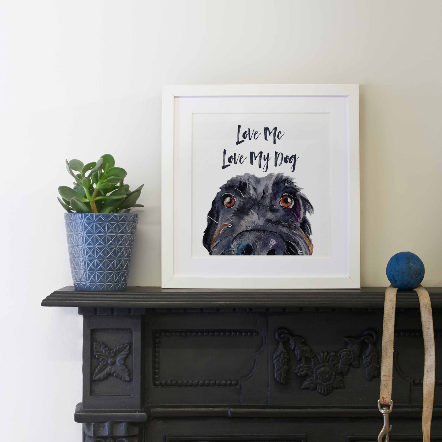Love Me, Love My Dog (Mounted Print)