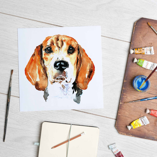 Beagle (Mounted Print) ONLY 1 Left