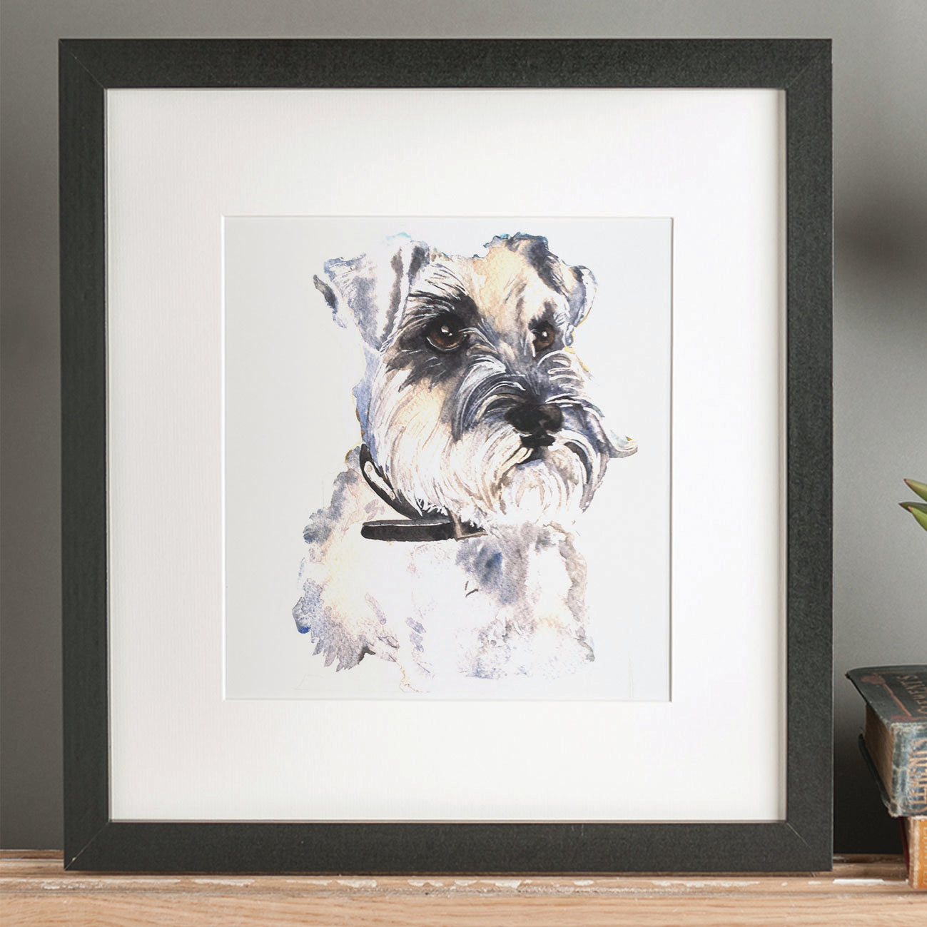 Load image into Gallery viewer, Framed Print: Schnuazer
