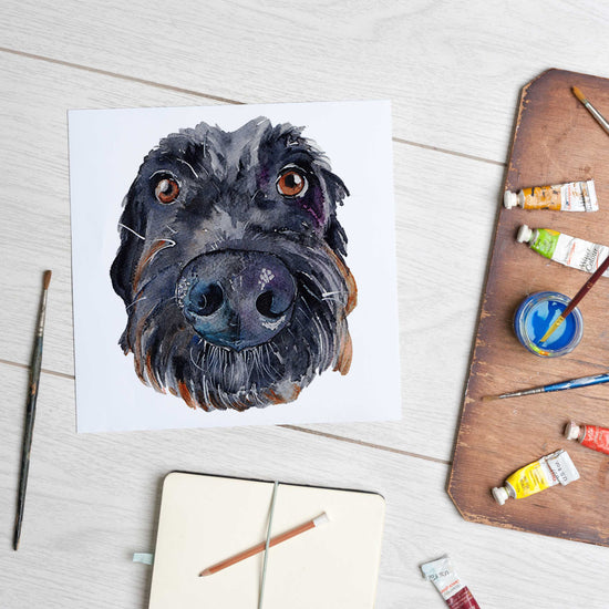 Load image into Gallery viewer, Labradoodle (Mounted Print)
