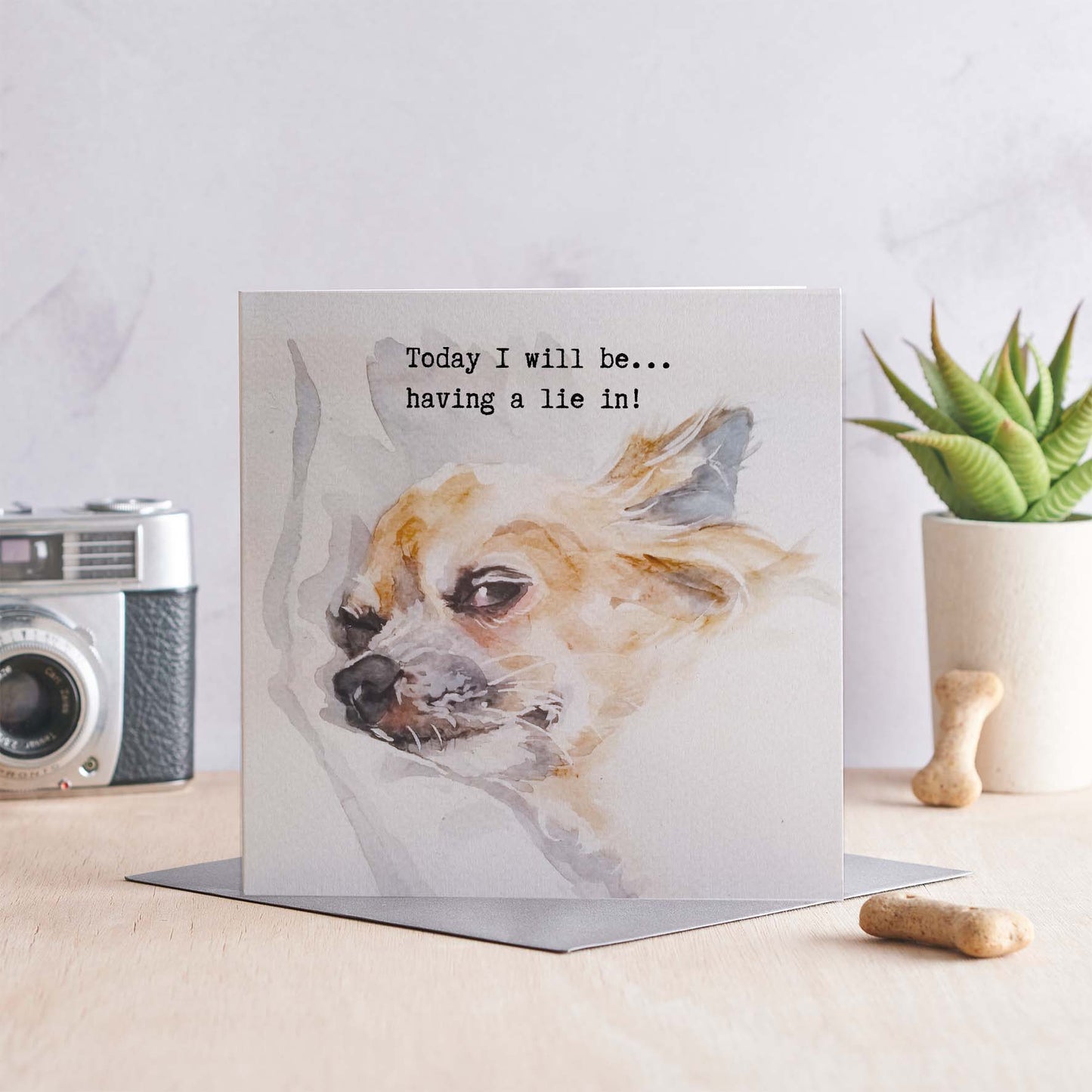 Today I will be... Having a Lie in - Greeting Card