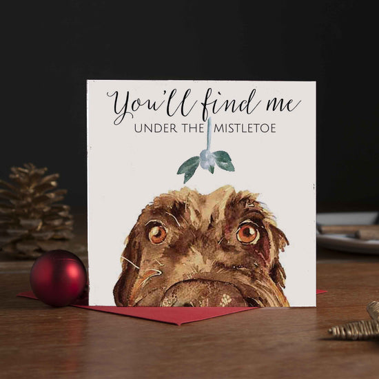 You'll Find Me under the Mistletoe (Brown)