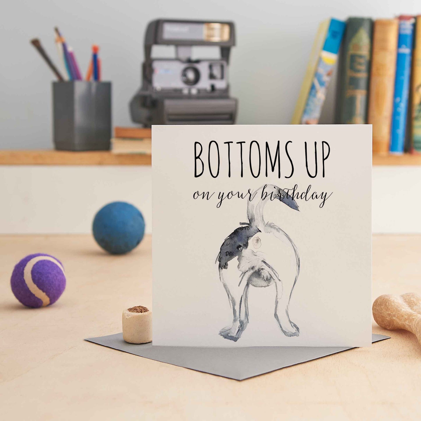Bottoms Up on your Birthday - Greeting Card