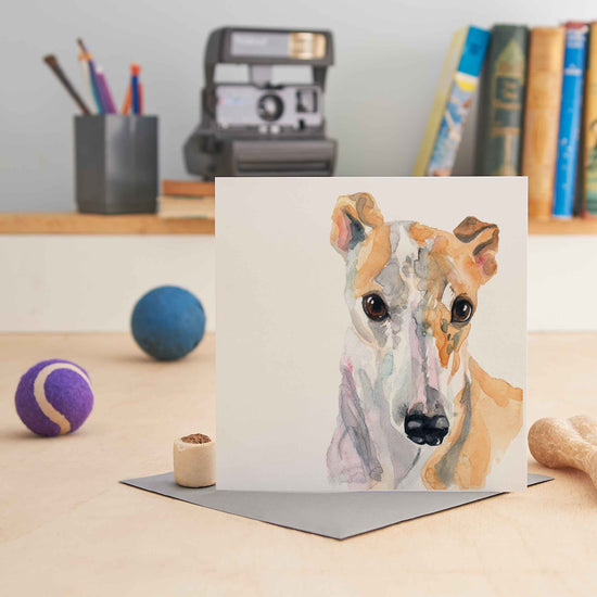 Load image into Gallery viewer, Greyhound - Greeting Card
