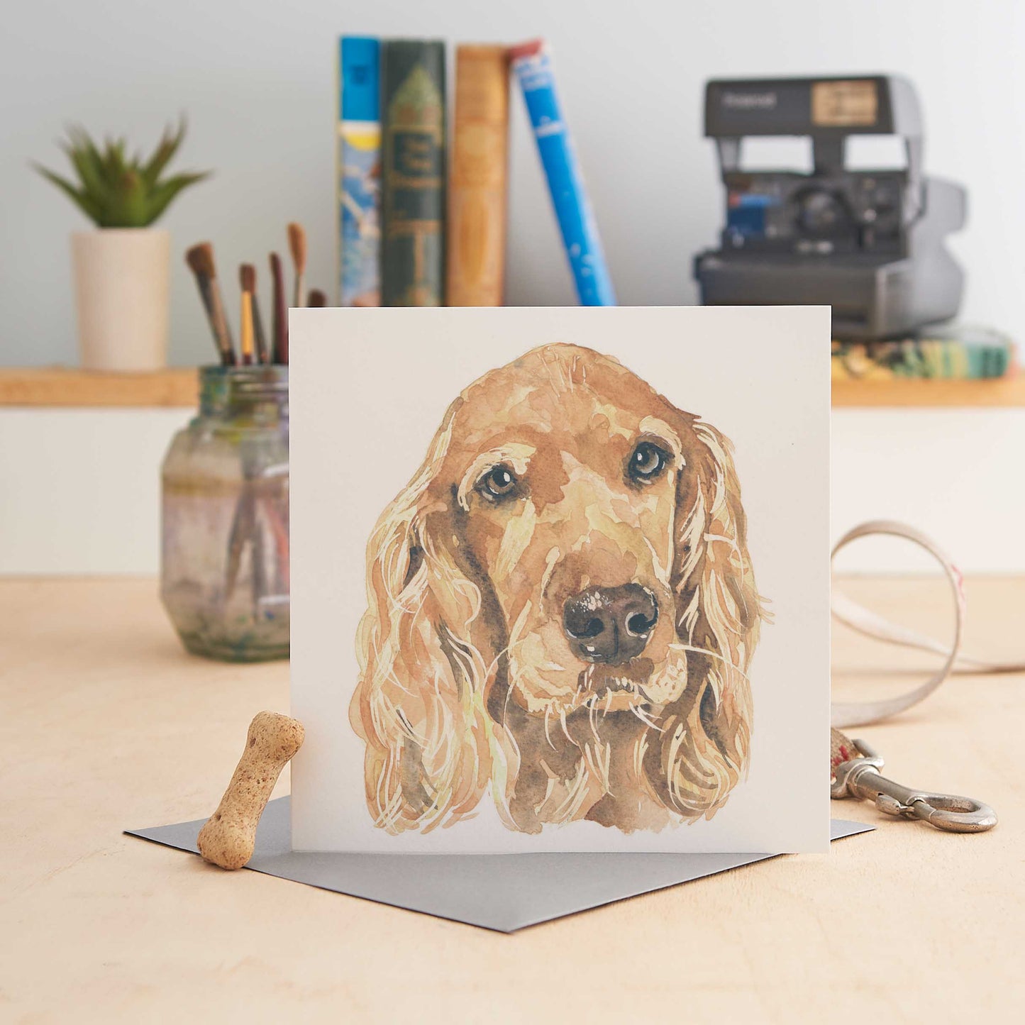 Load image into Gallery viewer, Golden Cocker Spaniel - Greeting Card
