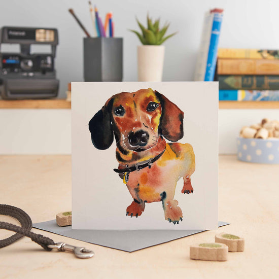 Load image into Gallery viewer, Dachshund- Greeting Card
