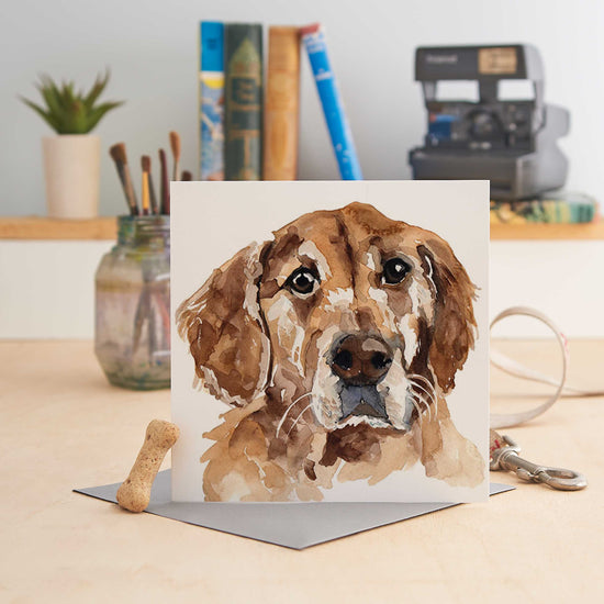 Load image into Gallery viewer, Golden Retriever - Greeting Card
