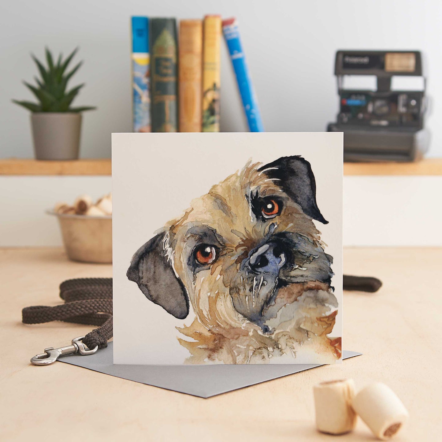 Julie the Border Terrier Greeting Card